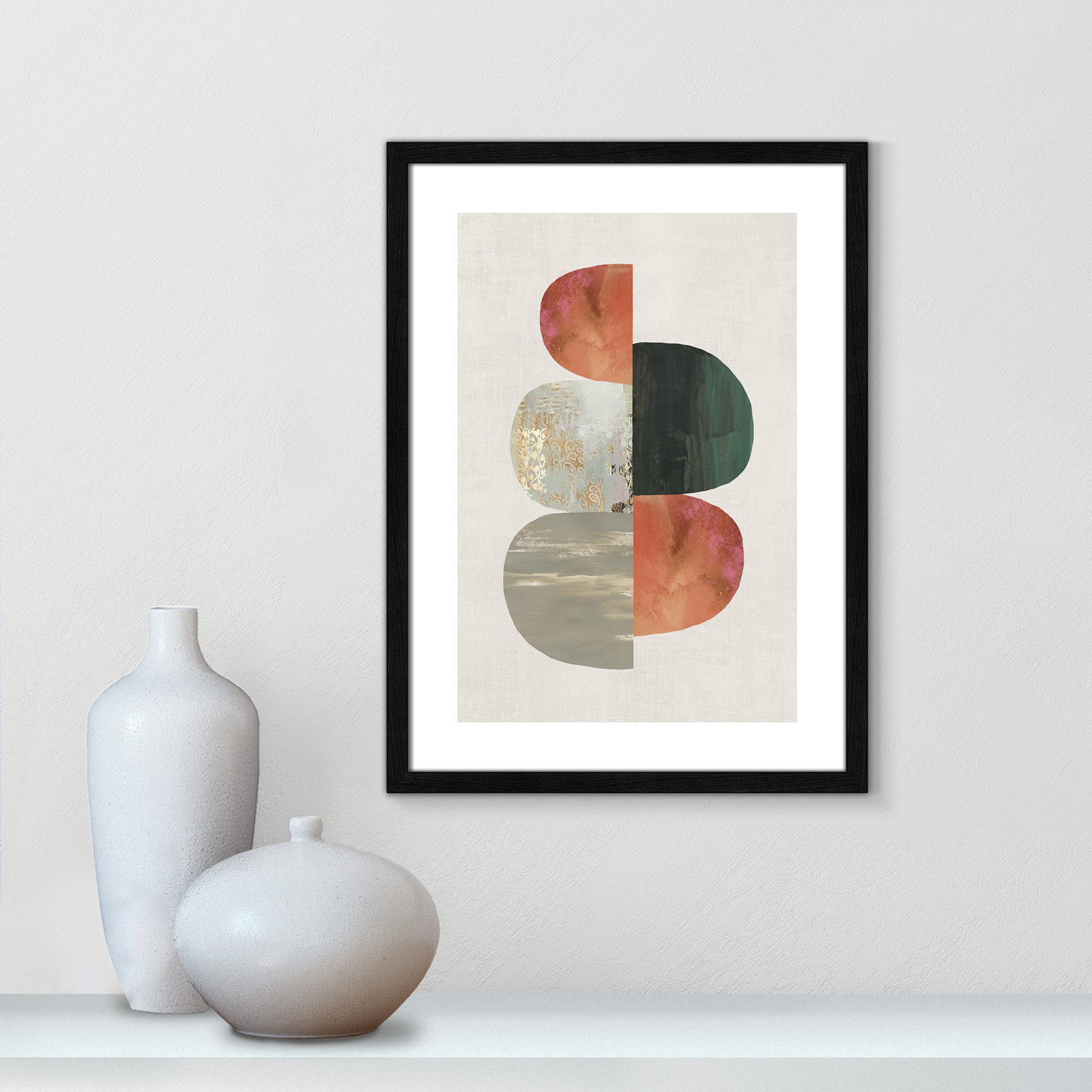 Framed Print, 23" H x 17" W, Black