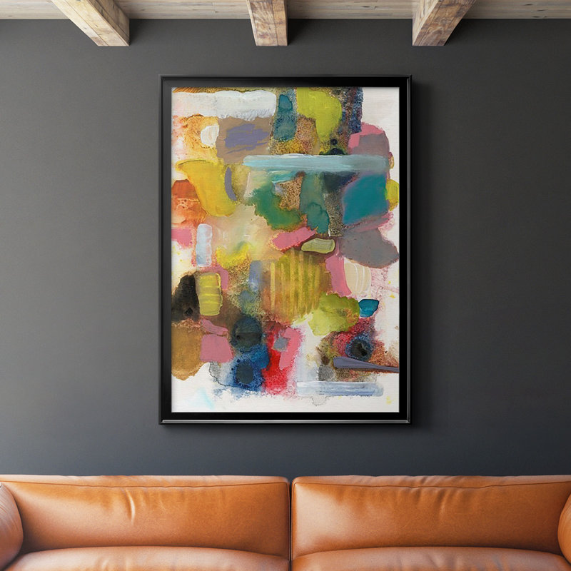 «Tout à la fois», reproduction encadrée de qualité supérieure - prête à être accrochée, Noir, L 26,5 po x H 36,5 po