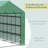 Walk-In Greenhouse For Outdoors With Roll-Up Zipper Door, 18 Shelves, PE Cover-115824050-115824054