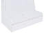 Grand lit avec coussin d'espace, blanc