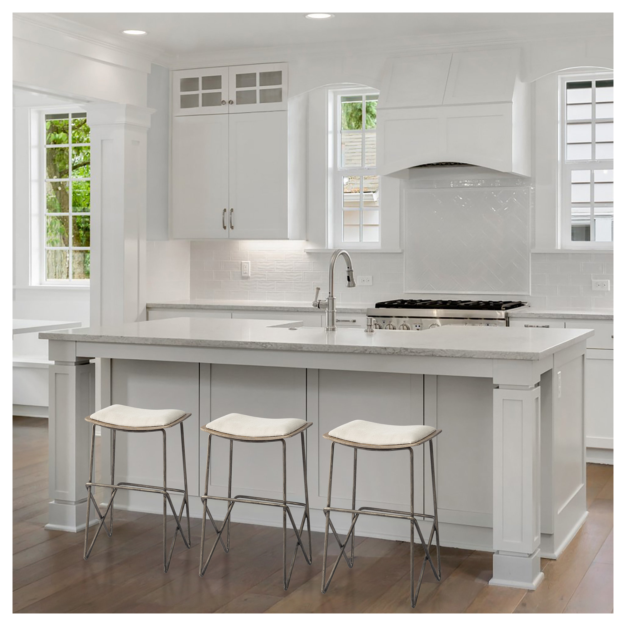 Deux Bar & Counter Stool, Counter Stool (24" Seat Height)