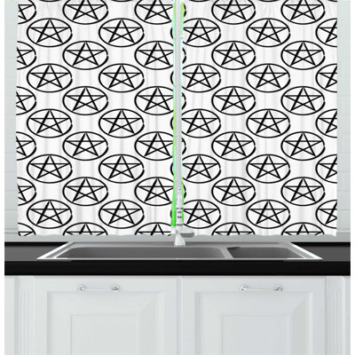 Geometric Kitchen Curtain