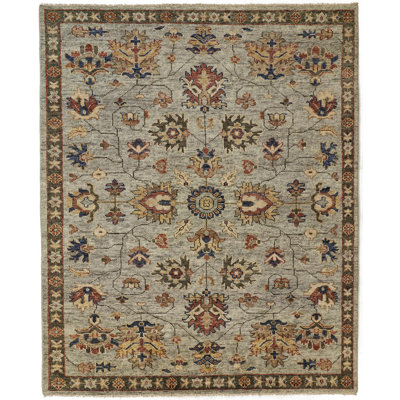 Longworth Traditional Oriental, Grey/Gold/Red, 2'-6" X 8' Runner
