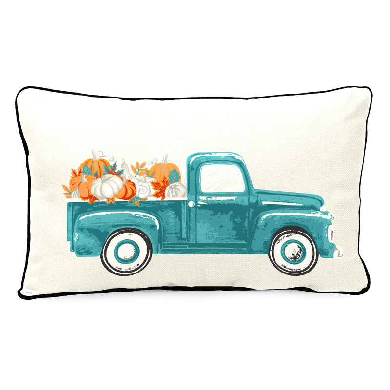16" x 12" Outdoor Lumbar Throw Pillow with Welt
