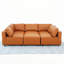 Canapé modulaire en cuir Reno