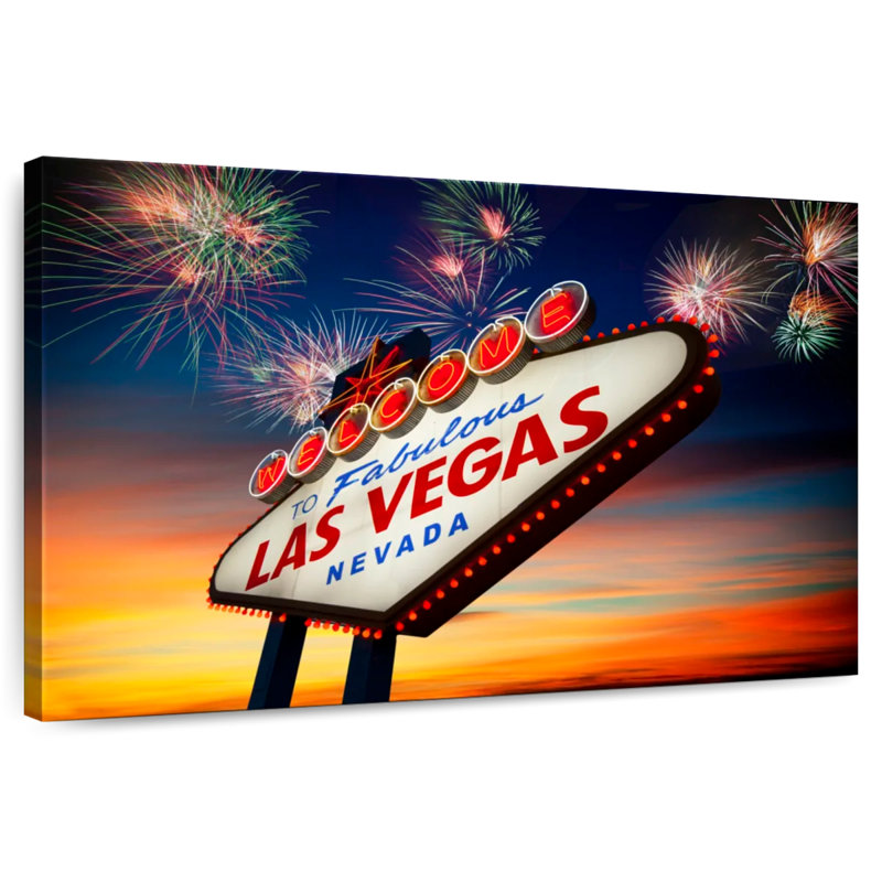 Feux d'artifice Vanna Las Vegas, H 34 po x l 51 po