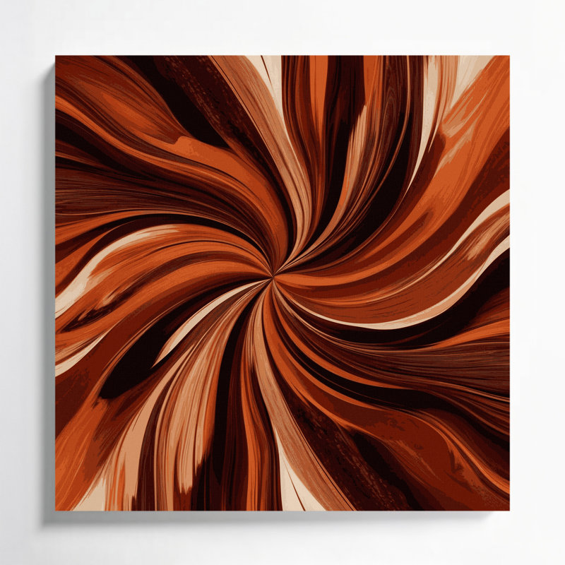 Art numérique sur toile, abstraction numérique 14, H 12 po x l 12 po