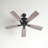 Mandy 52 in. Bronze Indoor Rod Mount Farmhouse Ceiling Fan with Reversible Driftwood-Dark Maple Blades, Dimmable LED Light Kit and Remote Control, 3 Speeds, Clear Seeded Schoolhouse Glass Shade-1579525167