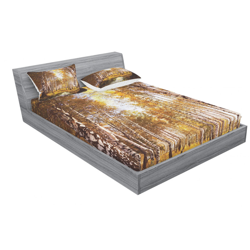 Microfiber Sheet Set, Queen Sheet Set with Fitted Sheet