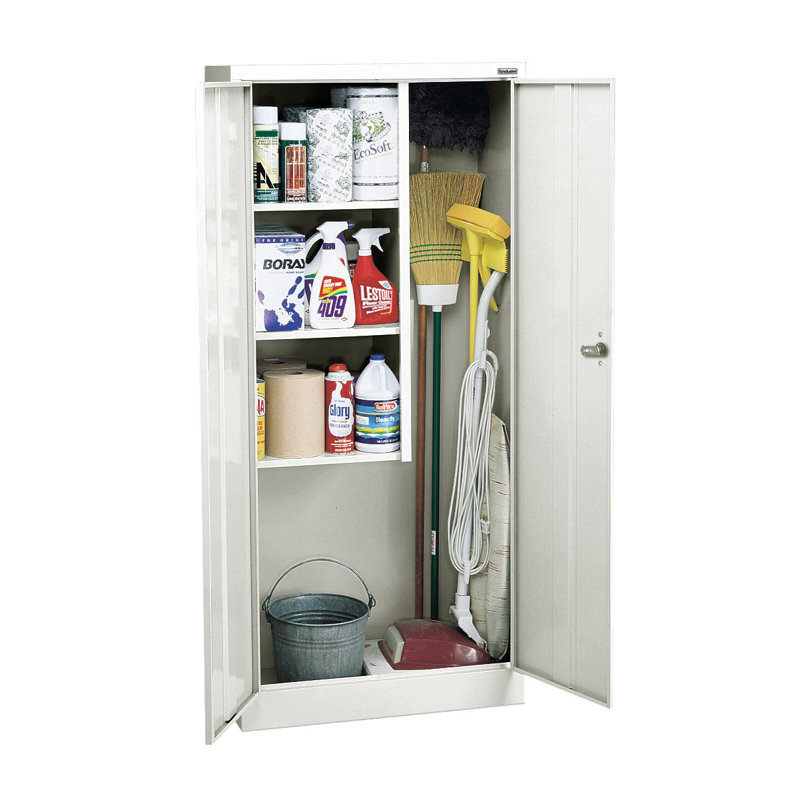 Armoire de rangement H 66 po x l 30 po x p 15 po, Blanc