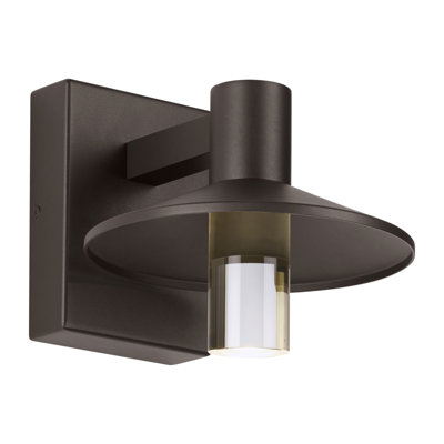 Ash LED Outdoor Armed Sconce