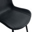 Ensemble de table et de chaises.Une table de salle à manger rectangulaire rétro minimaliste avec un plateau texturé et des pieds en métal.-1290616208-1290616209