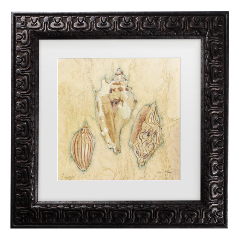 Œuvre encadrée «bolologia cheri blum shells», H 14,5 po x l 14,5 po