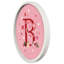 «Valentine Things Monogram - B Round», reproduction encadrée blanche
