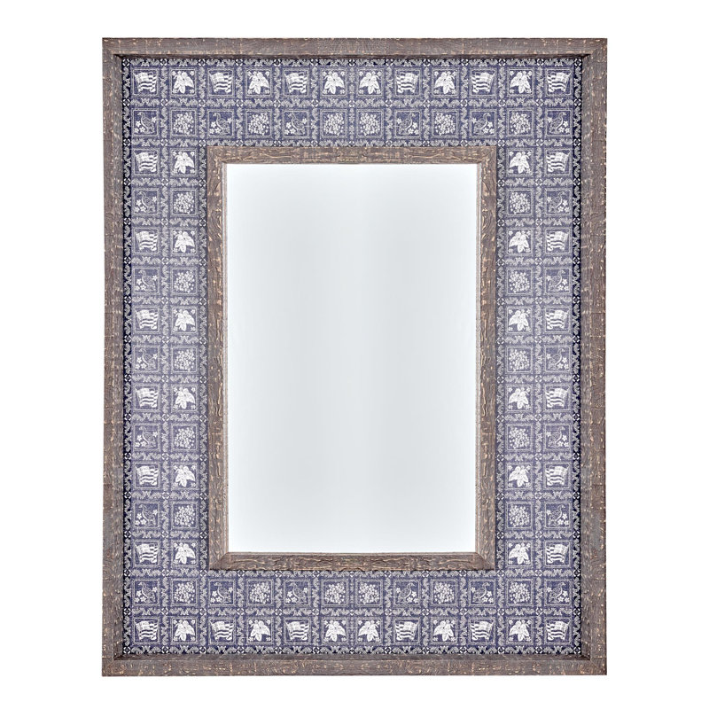 Kona Coast by Reyn Spooner Navy Lahaina Sailor Double Frame Mirror w/Lacquer - 22" x 28"