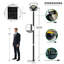 Lampadaire solaire Fontane 750-LED avec mât en acier de 10 pi et télécommande-1292735885-1304666922