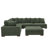 Large Seating Corduroy Modular Sleeper Sectional, Customizable And Comfortable For Modern Living Spaces