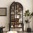 Black Solid Wood + Tempered Glass Display Cases-120980222
