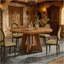 Table de salle à manger ronde en bois de 47 pouces (seulement 1 pièce)-124443249