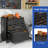 This 34.3-Inch Rolling Metal Tool Storage Unit Boasts Sturdy Build, Secured Doors And 6 Drawers For Convenient Garage And Studio Keeping.