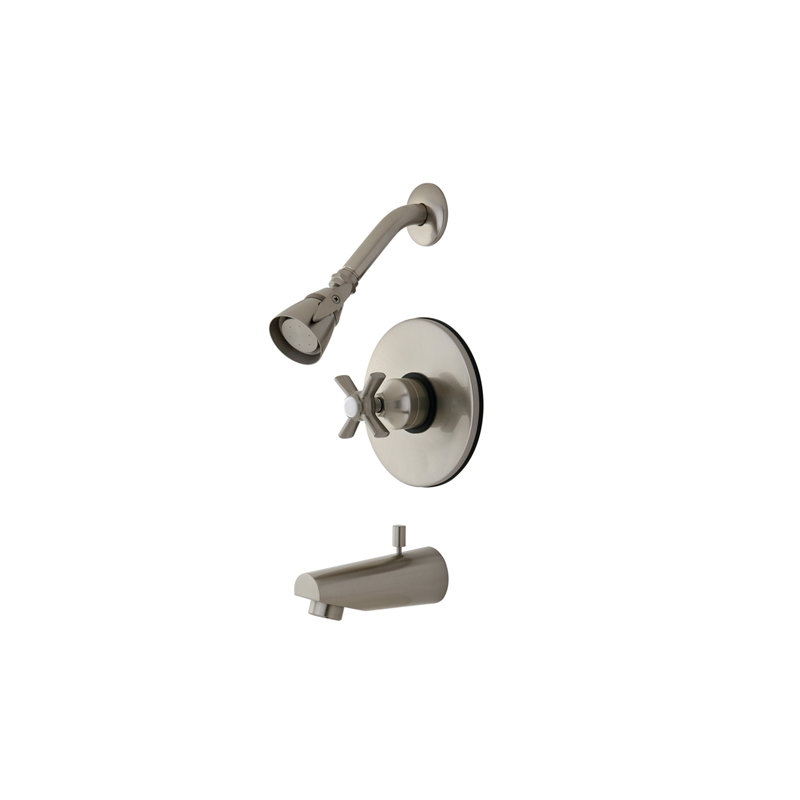Millennium Tub and Shower Faucet, Brushed Nickel