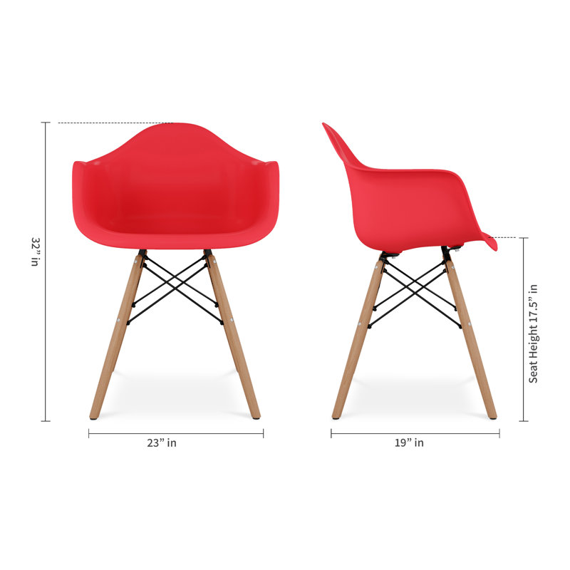  Fauteuil Pyramid, Rouge, 2