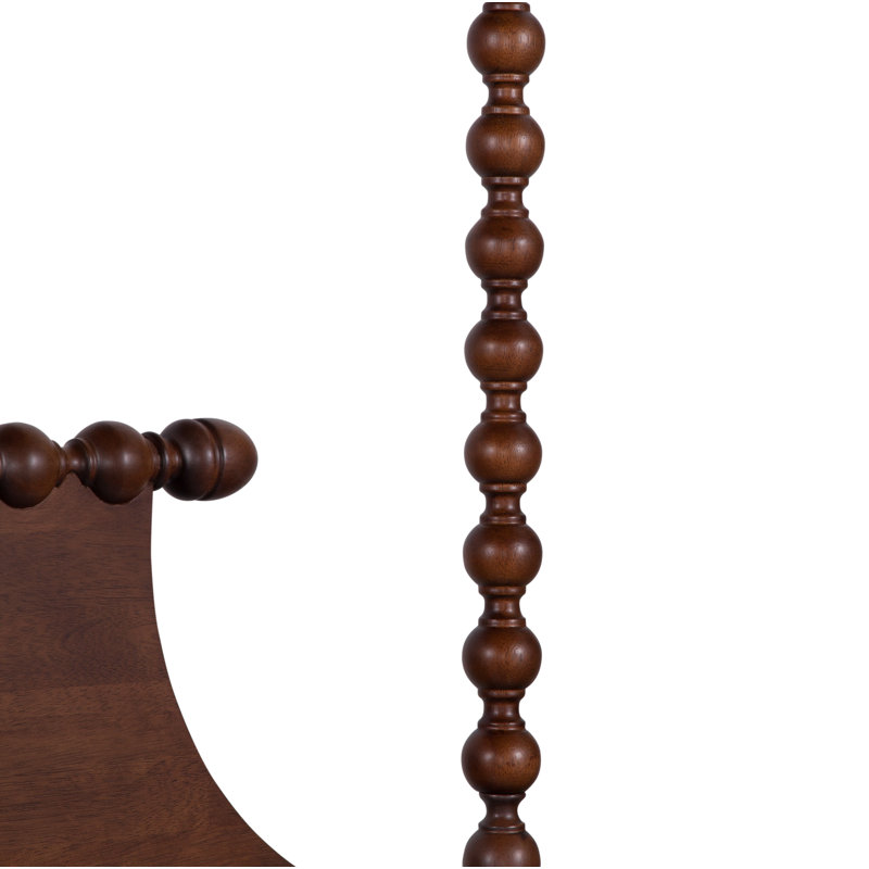 Emily Spindle Four Post Bed, Queen, Hazel