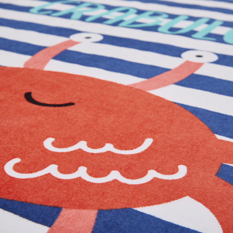 Crabulous 100% Cotton Beach Towel