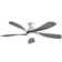 52" Damecia 5-Blade Gold Modern Ceiling Fan with LED Light and Remote Control