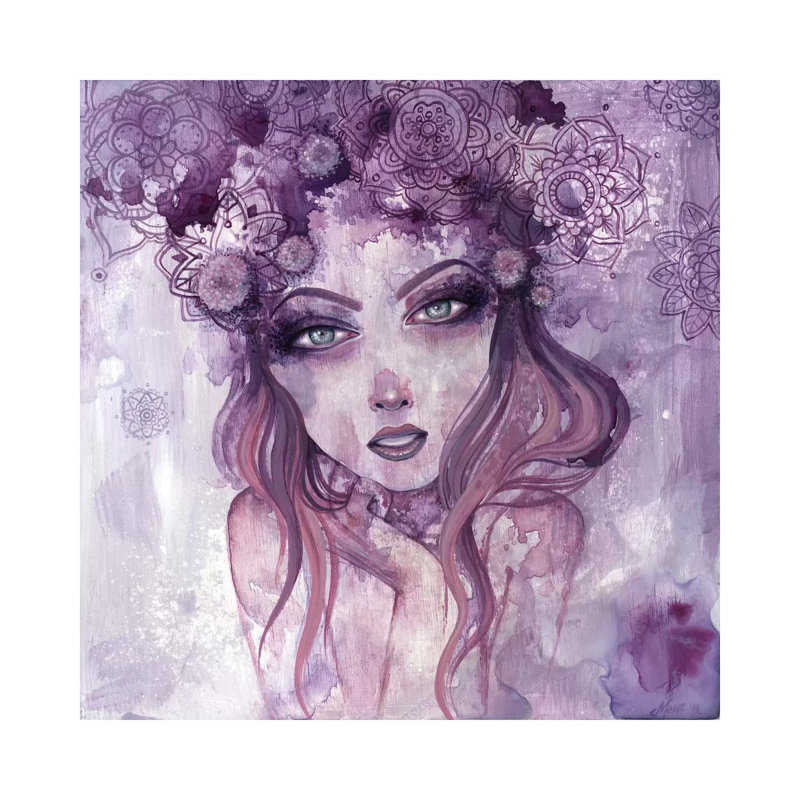Dear Heart by Megan Majewski - Wrapped Canvas Painting, 66.04 cm H x 66.04 cm W x 1.91 cm D