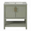 30" Bathroom Vanity With Ceramic Sink And Versatile Storage - Ideal For Small Bathrooms-120329951