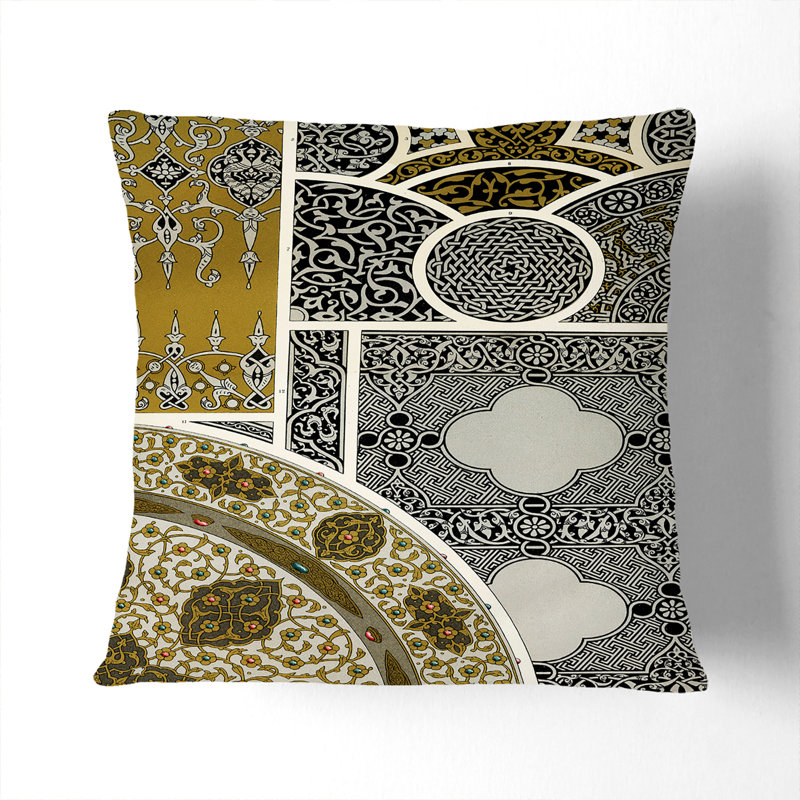 Square Throw Cushion, 40cm H x 40cm W x 15cm D, Black