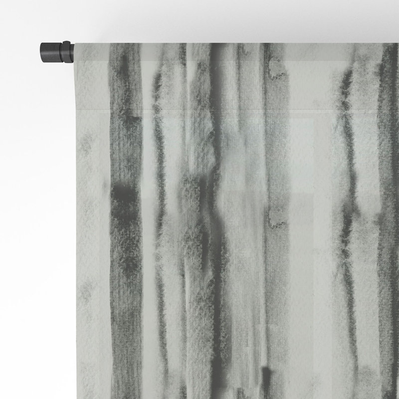 Panneau de rideau transparent Cayen Casablanca Earth Lines 1pc, 50 po x 84 po