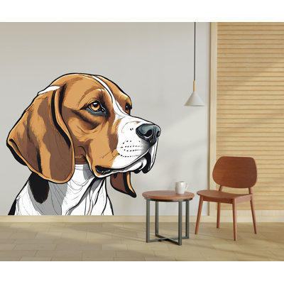 Dog Wall Decal, Beagle, Dog Decor Dog Wall Art Decal Dog Lover Animals Anime Decal Dog Bathroom Wall Decals Stickers Vinyl 348LU