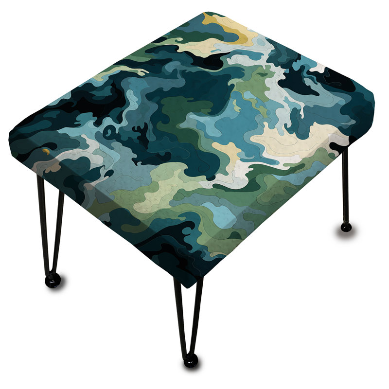 Motifs nomades - Repose-pieds rectangulaire camouflage
