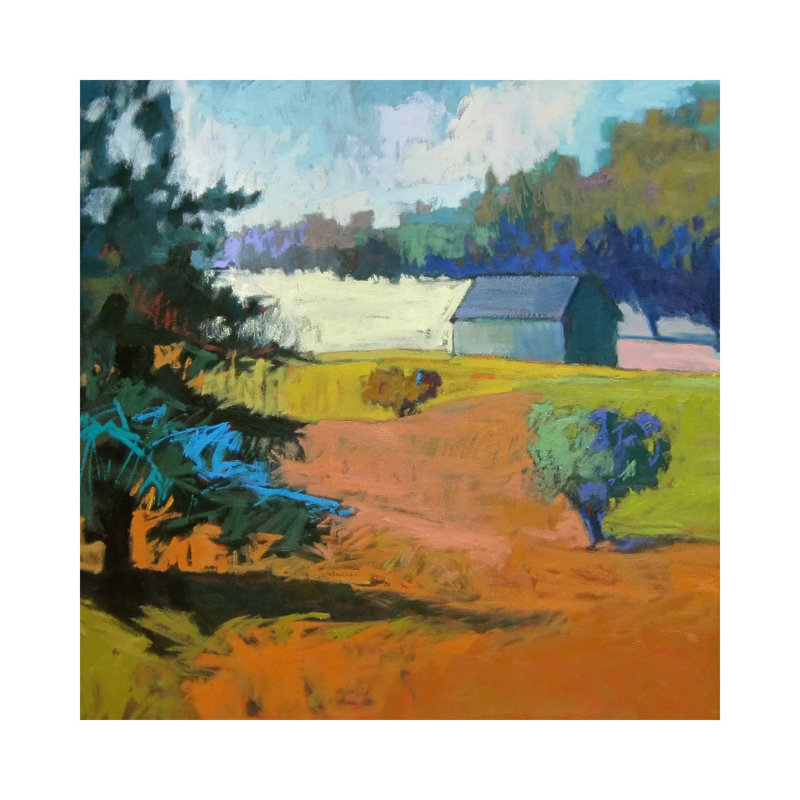 Paysage Cinq by Jane Schmidt - Wrapped Canvas Painting, 30.48 cm H x 30.48 cm W
