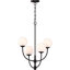  Lustre suspendu 4 lumières en bronze de fonderie d'intérieur 4 lumières V2054-65 Lawrence