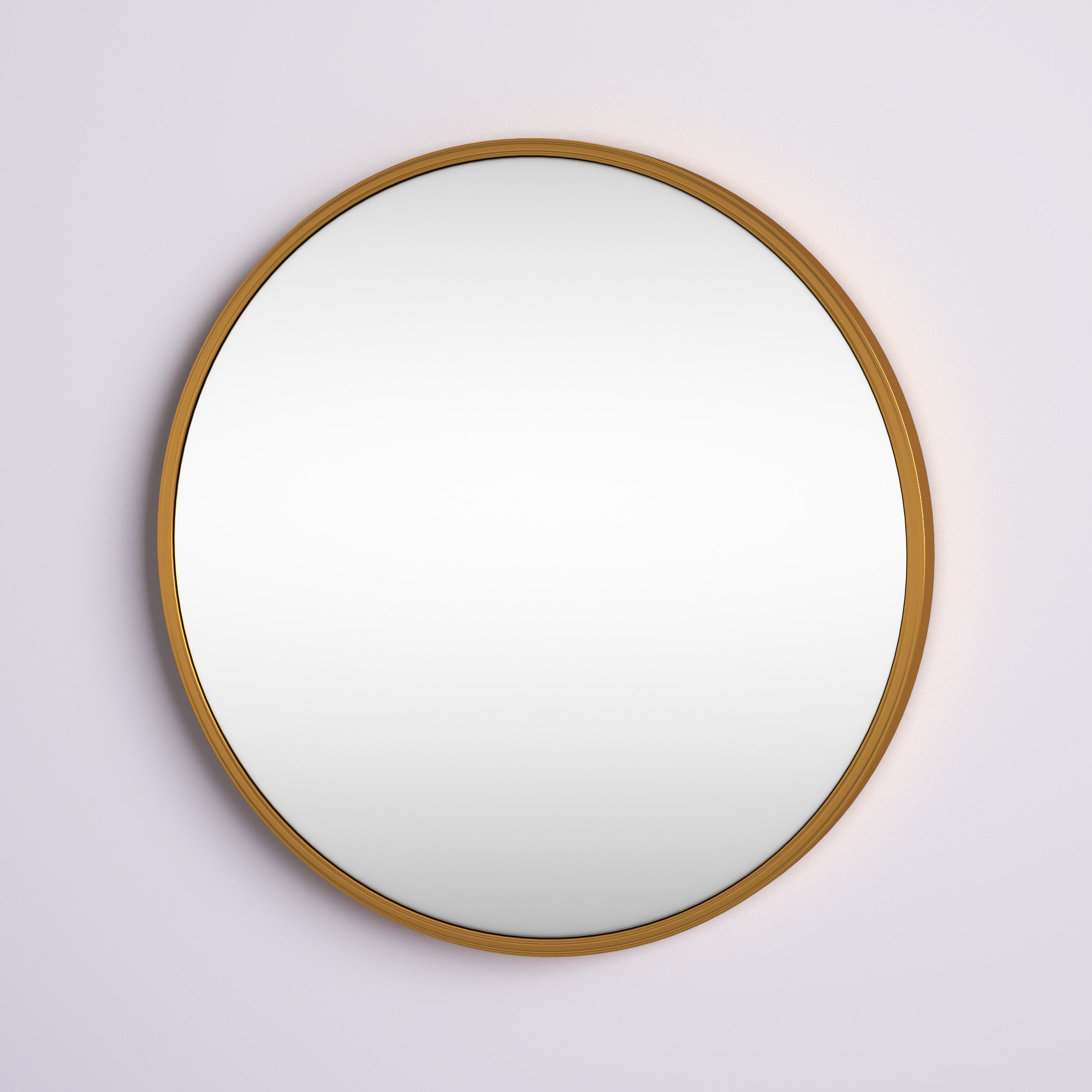 Greyleigh™ Needville Round Metal Wall Mirror & Reviews