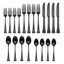 Portola Satin Black 20-Piece Flatware Set