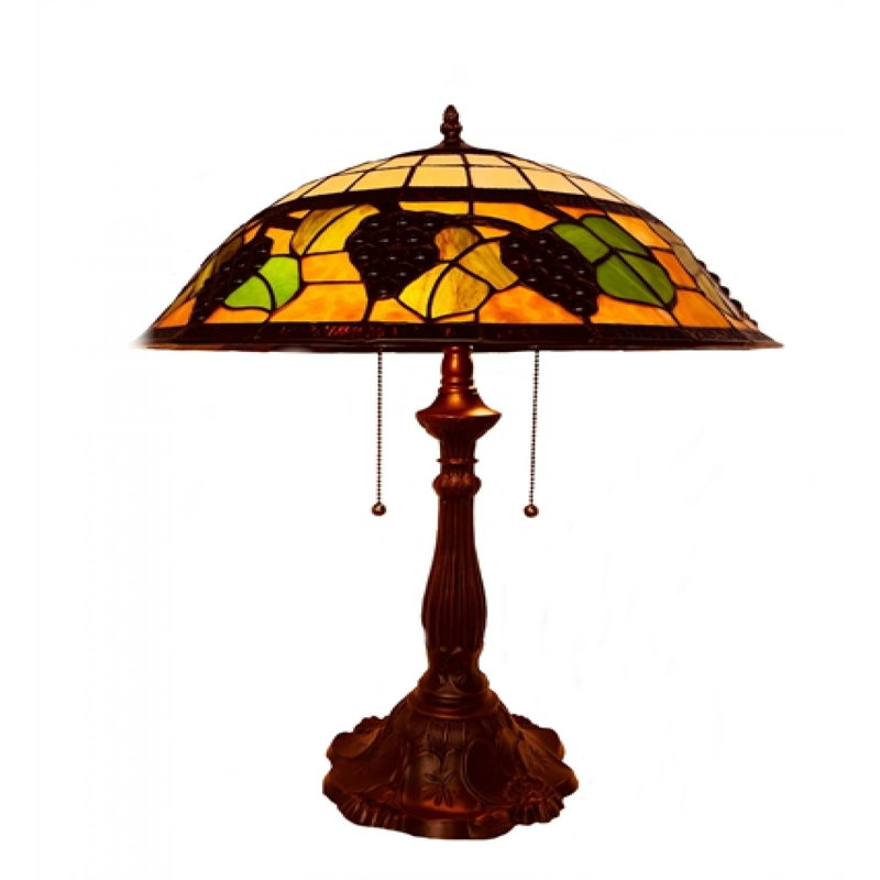 Lampe de table en vitrail