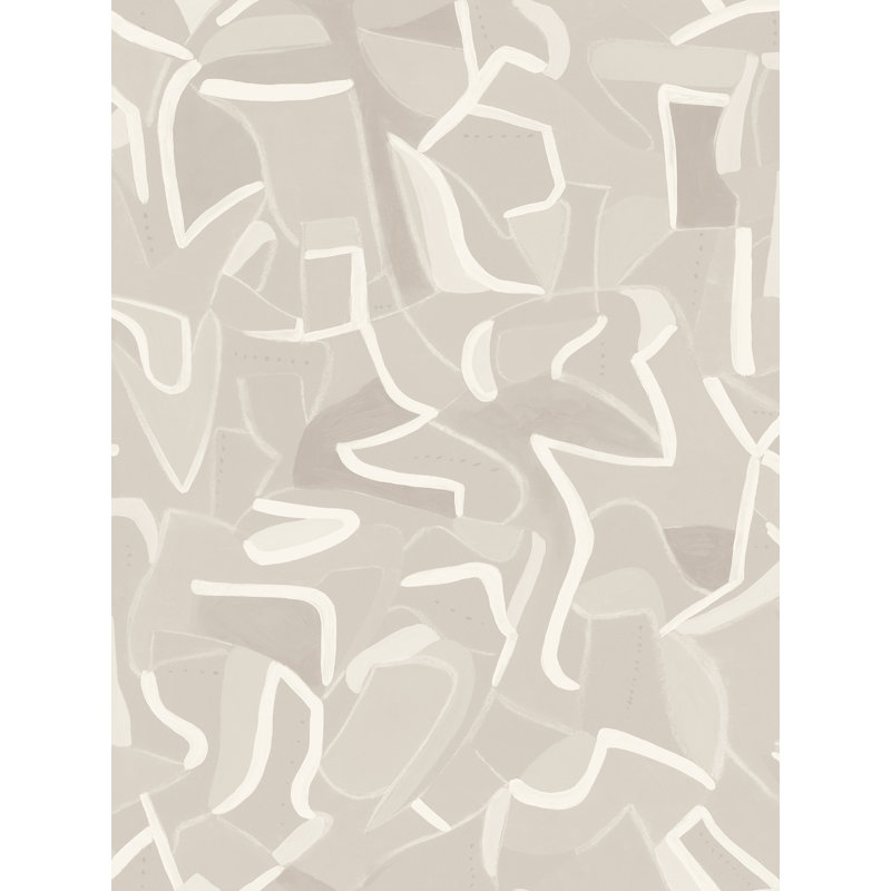 10m x 60cm Jigsaw Wallpaper Roll, Brown/Red/Pink