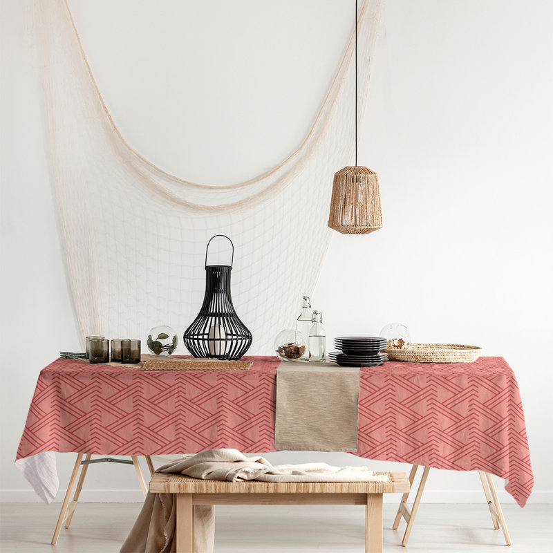 Classic Zig Zag Tablecloth, Red