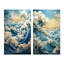 Blue Kinetic Waves «Blue Kinetic Waves», 2 pièces-58170853-58170854