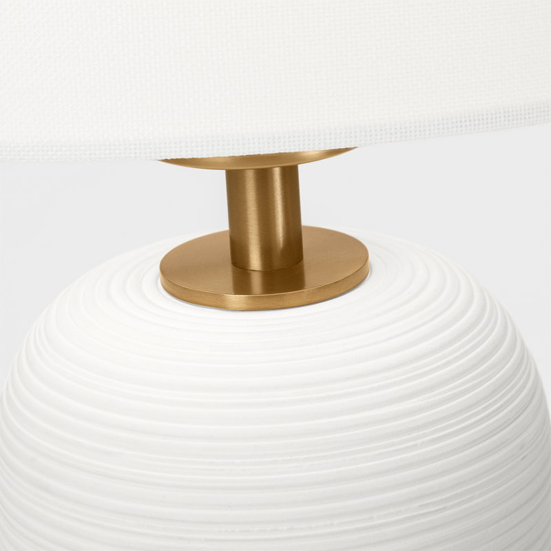 Ceramic Table Lamp, Matte White