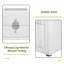 Table de chevet Teddy Sherpa Chrome-129131526