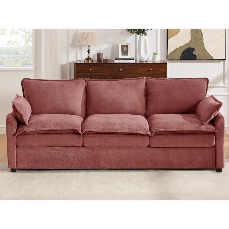 Canapé 88 po 88 po, Rouge