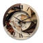 Caclulating The Universe Vintage Spiral Art IV - Abstract Spirals Oversized Wood Wall Clock-600050861