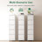 5 Drawer Metal Vertical File Cabinet On Wheels For Office Use, Storage A4/letter/legal Size Files, White, 17.71"d*15.2"w*62.45"h, - Tipping Design, Easy Mobility Mechanism, Quiet Opening-1117523887