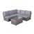 Coussin gris / cadre gris