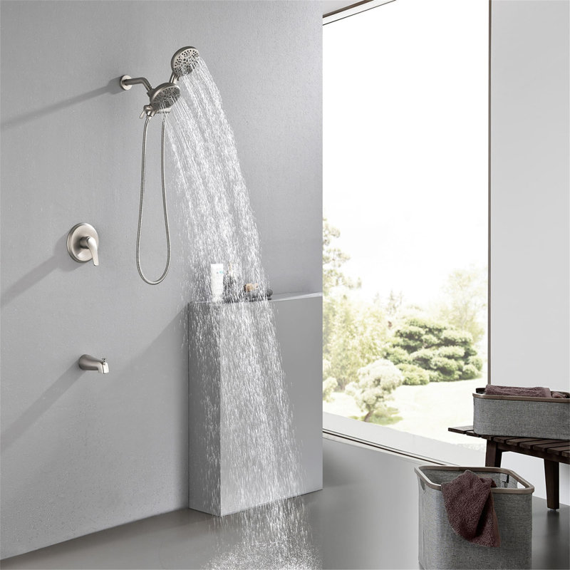 All-In-One Kit with Rough in-Valve, Brushed Nickel
